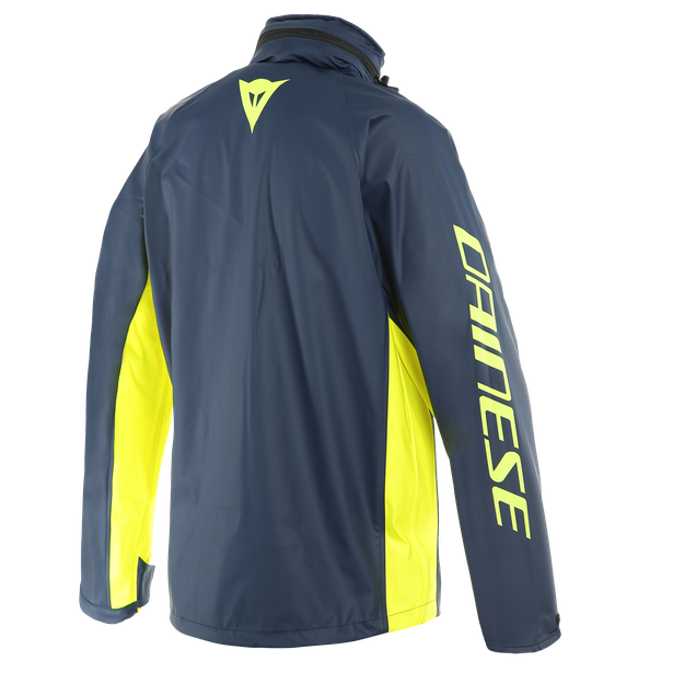 Dainese Storm 2 Unisex Black Iris/Fluro Yellow Rain Jacket