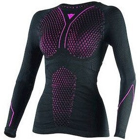 Dainese D-Core Thermo Black/Fuchsia Long Sleeve Womens Tee