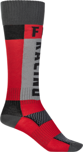 FLY 2023 MX Red/Grey Youth Thick Socks