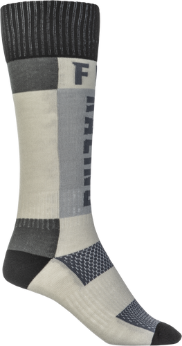 FLY 2023 MX Grey/Black Youth Thick Socks