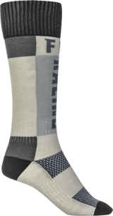 FLY 2023 MX Grey/Black Youth Thick Socks