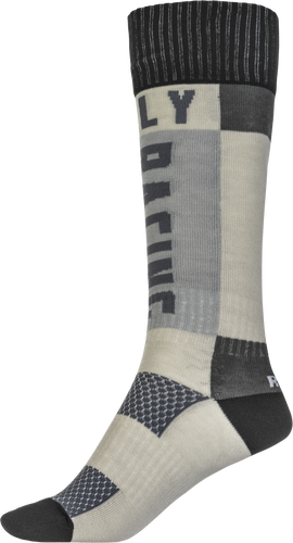 FLY 2023 MX Grey/Black Youth Thick Socks