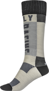 FLY 2023 MX Grey/Black Youth Thick Socks