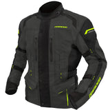 DriRider Compass 4 Grey/Black/Hi-Vis Yellow Textile Youth Jacket