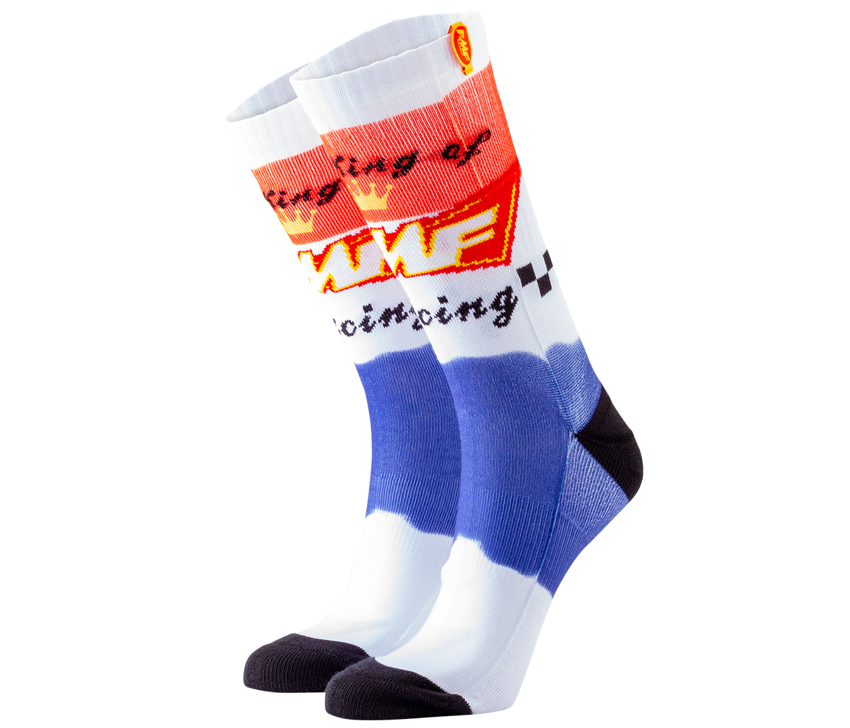 FMF Racing King Of Racing Socks White/Blue