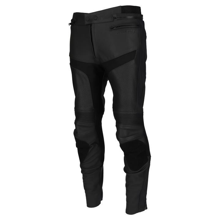 Argon Calibre Perforated Leather Black Womens Pants