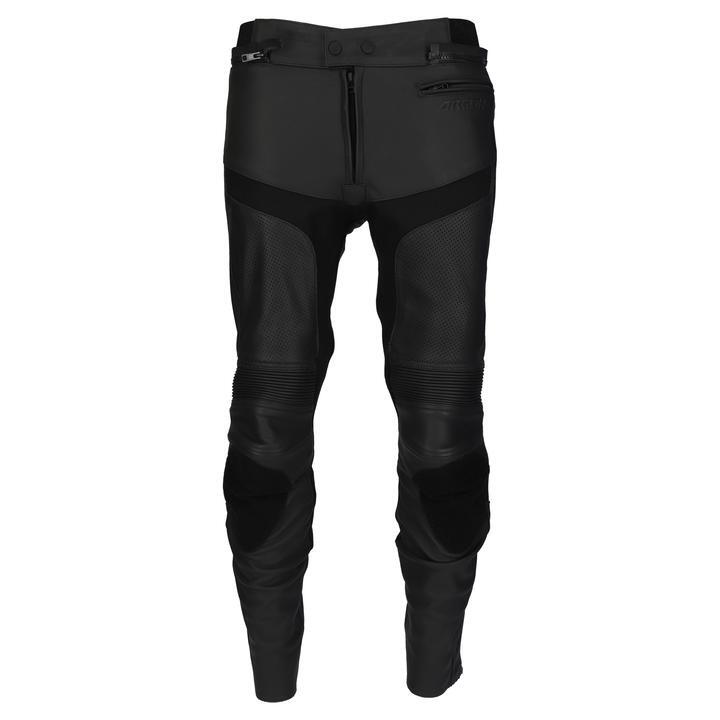 Argon Calibre Perforated Leather Black Womens Pants