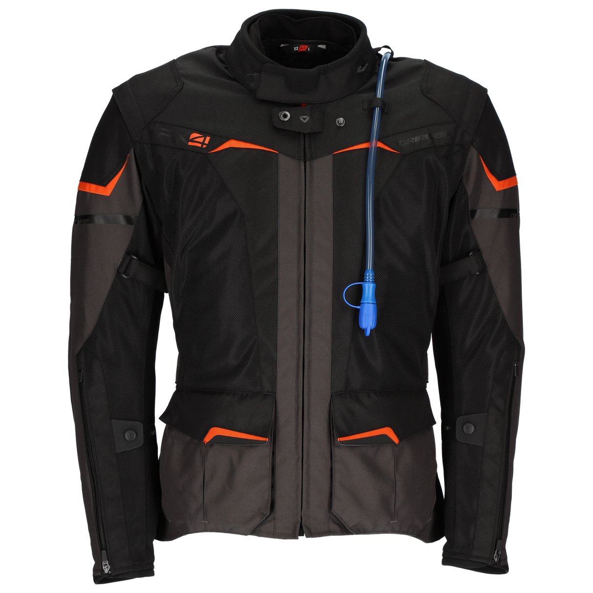 DriRider RX4 Black/Grey/Orange Textile Jacket