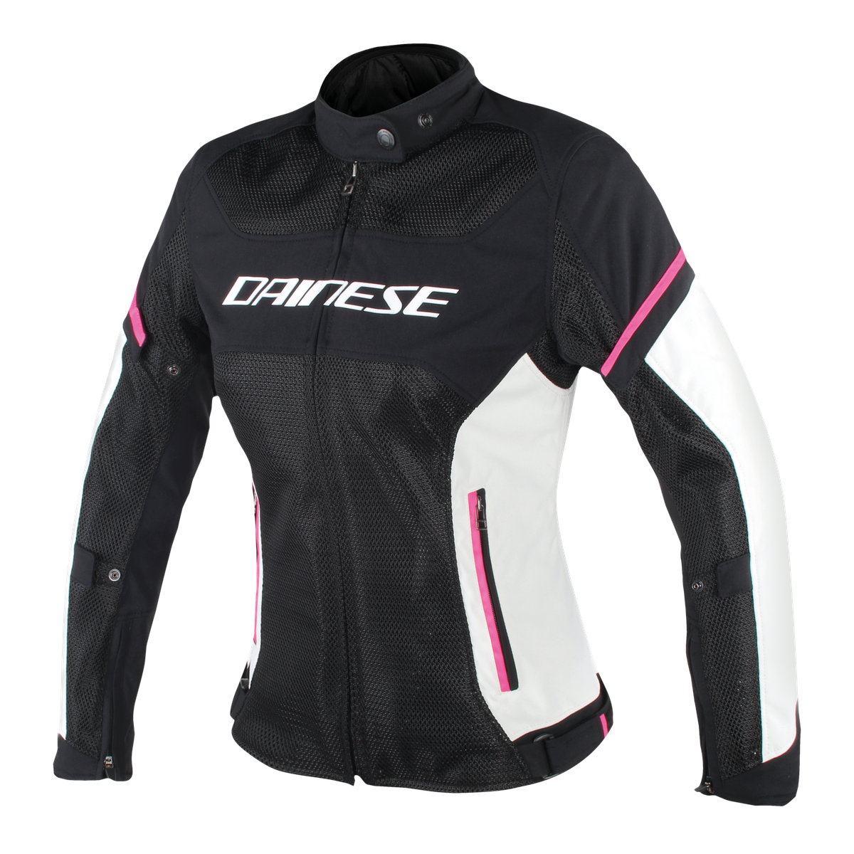 Dainese Air Frame D1 Tex Lady Black/Vaporous Gray/Fuxia Textile Womens Jacket