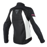 Dainese Air Frame D1 Tex Lady Black/Vaporous Gray/Fuxia Textile Womens Jacket