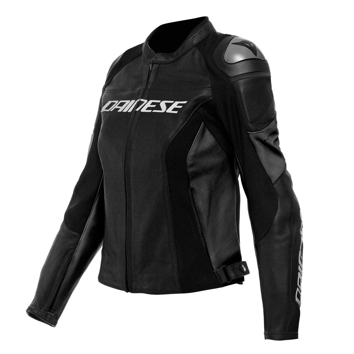 Dainese Racing 4 Lady Black/Black Perforated Leather Womens Jacket