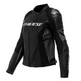 Dainese Racing 4 Lady Black/Black Perforated Leather Womens Jacket