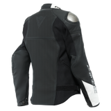 Dainese Rapida Lady Matte Black/Matte Black/White Perforated Leather Womens Jacket