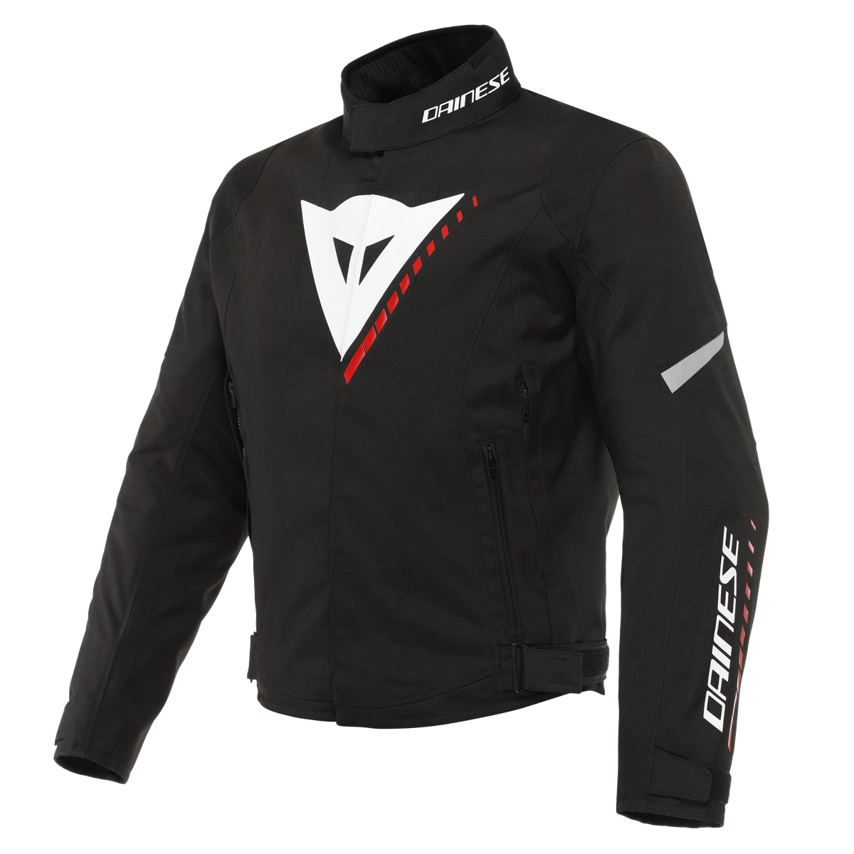 Dainese Veloce D-Dry Black/White/Lava Red Waterproof Textile Jacket