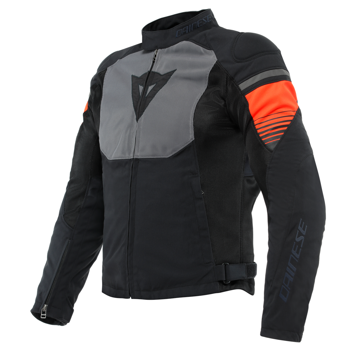 Dainese Air Fast Tex Black/Gray/Fluro Red Textile Jacket