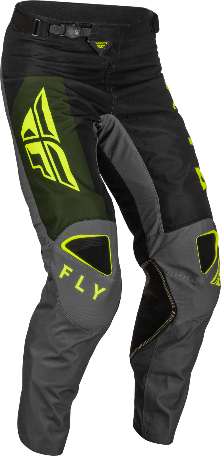 FLY 2023 Kinetic Jet Black/Olive Green/Hi-Vis Pants