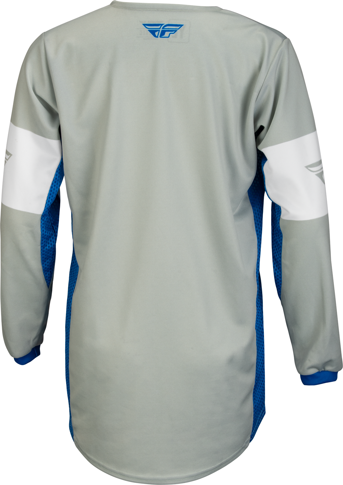 FLY 2023 Kinetic Khaos Light Grey/Blue/White Youth Jersey