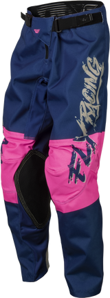 FLY 2023 Kinetic Khaos Pink/Navy/Tan Youth Pants