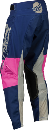 FLY 2023 Kinetic Khaos Pink/Navy/Tan Youth Pants