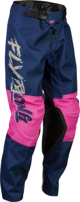 FLY 2023 Kinetic Khaos Pink/Navy/Tan Youth Pants