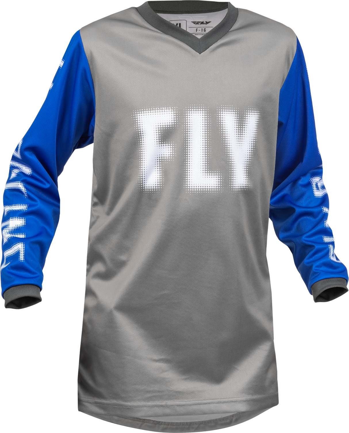 FLY 2023 F-16 Grey/Blue Youth Jersey