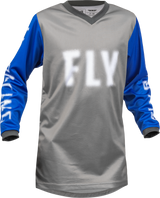 FLY 2023 F-16 Grey/Blue Youth Jersey