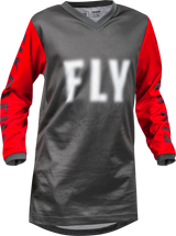 FLY 2023 F-16 Grey/Red Youth Jersey