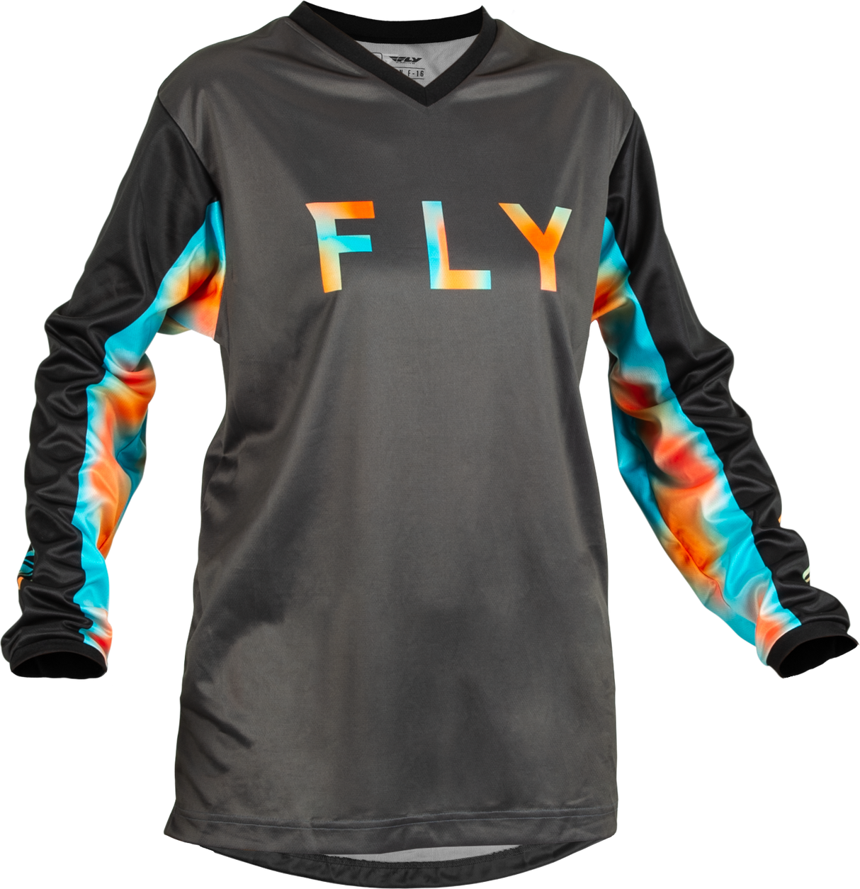 FLY 2023 F-16 Grey/Pink/Blue Womens Jersey