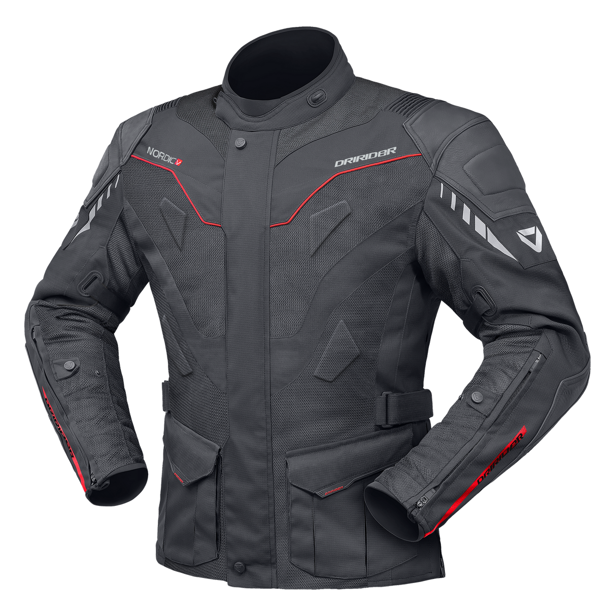 DriRider Nordic V Black/Black Textile Jacket