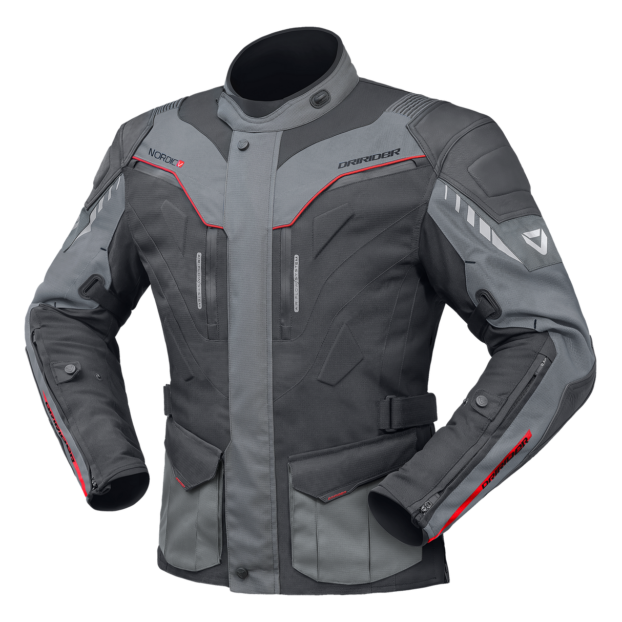 DriRider Nordic V Dark Grey/Grey Textile Jacket