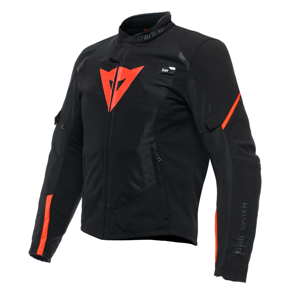 Dainese Smart LS Sport Black/Fluro Red Textile Jacket