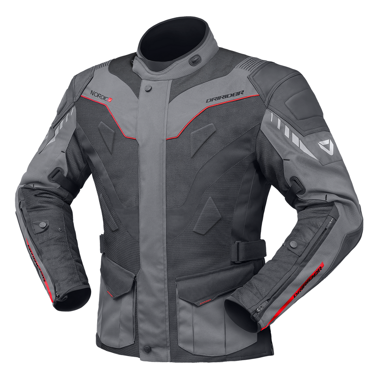 DriRider Nordic V Airflow Dark Grey/Grey Textile Jacket