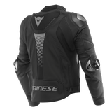 Dainese Super Speed 4 Matte Black/Charcoal Gray Perforated Leather Jacket