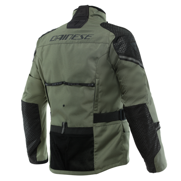 Dainese Ladakh D-Dry Army Green/Black 3-Layer Waterproof Textile Jacket