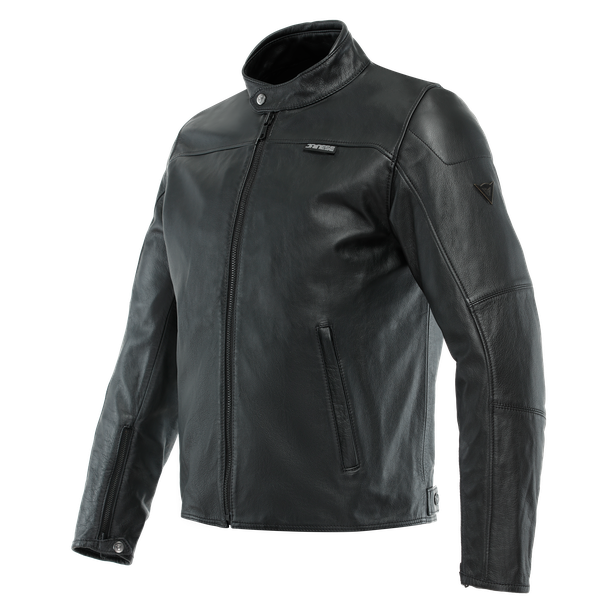 Dainese Mike 3 Black Non-Perforated Leather Jacket