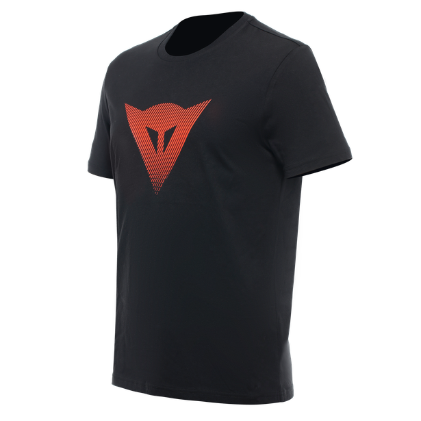 Dainese Logo Black/Fluro Red T-Shirt