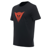 Dainese Logo Black/Fluro Red T-Shirt