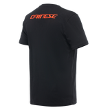 Dainese Logo Black/Fluro Red T-Shirt