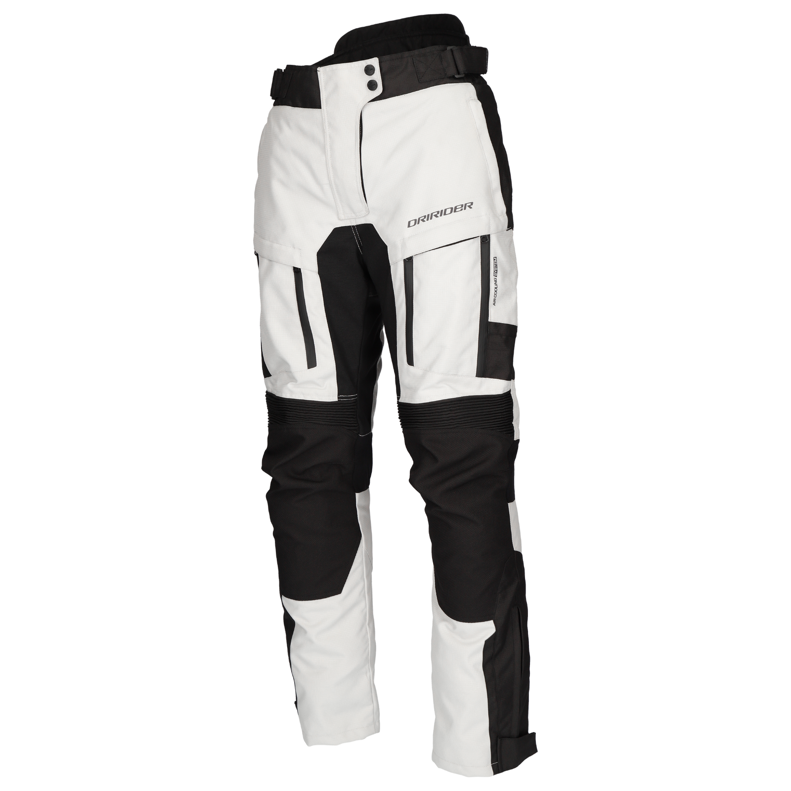 DriRider Explorer Light Grey/Black Textile Pants – EasyR