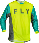 FLY 2023 Kinetic Mesh Kore Hi-Vis/Teal/Grey Jersey