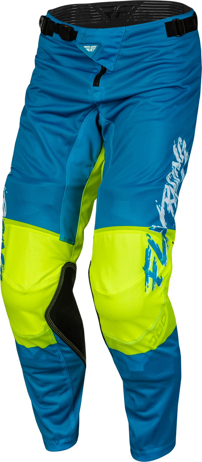 FLY 2023 Kinetic Mesh Khaos Blue/White/Hi-Vis Youth Pants