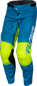 FLY 2023 Kinetic Mesh Khaos Blue/White/Hi-Vis Youth Pants