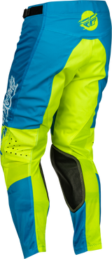 FLY 2023 Kinetic Mesh Khaos Blue/White/Hi-Vis Youth Pants