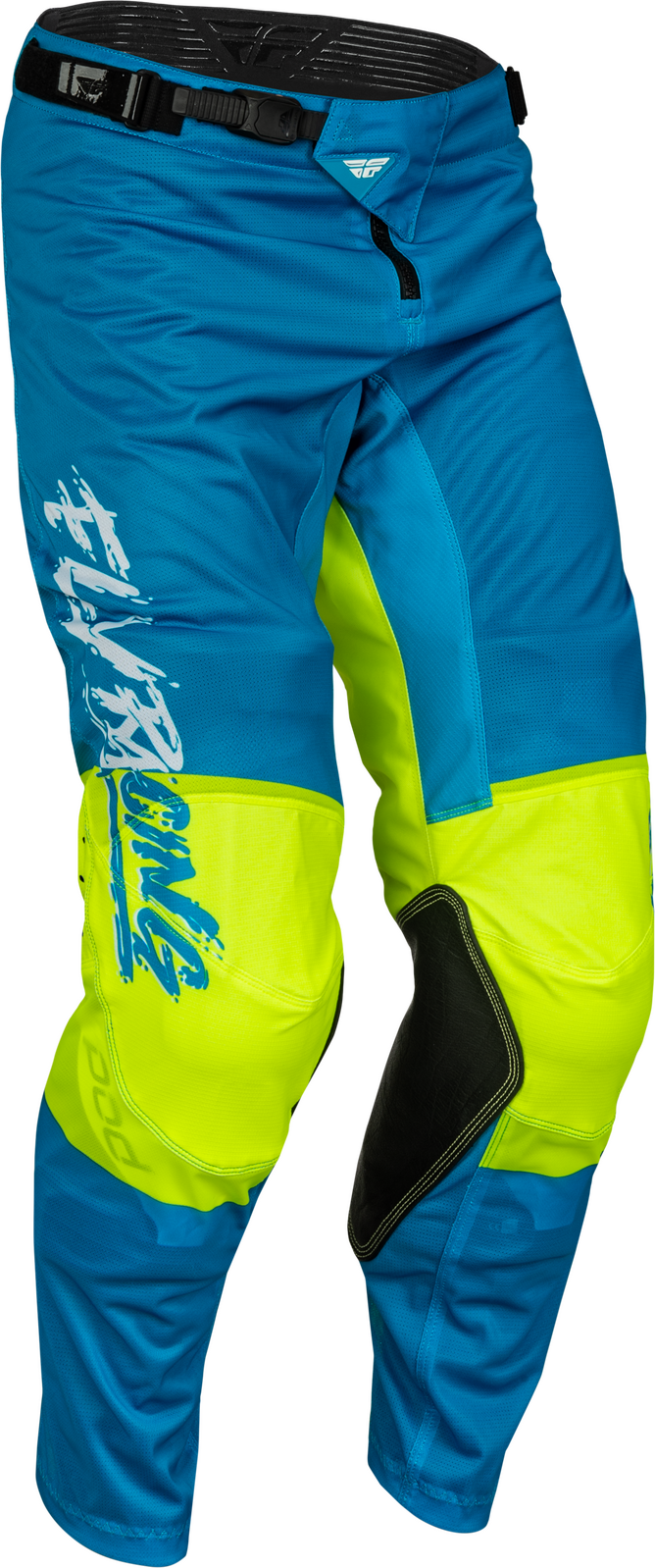 FLY 2023 Kinetic Mesh Khaos Blue/White/Hi-Vis Youth Pants