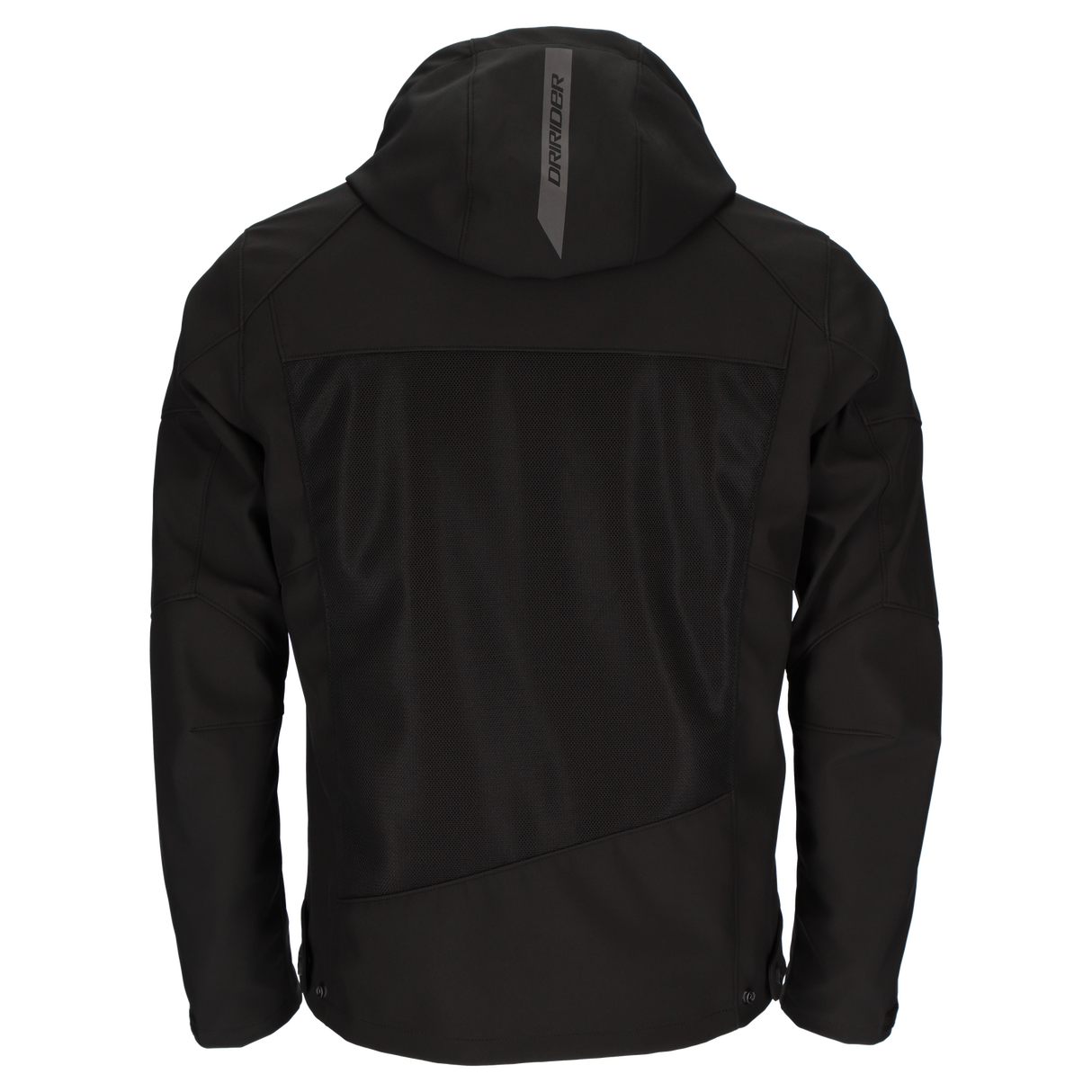 DriRider Blvd Air Soft Shell Black Textile Hoodie Jacket