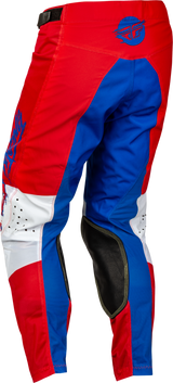 FLY 2023 Kinetic Mesh Khaos Red/White/Blue Youth Pants