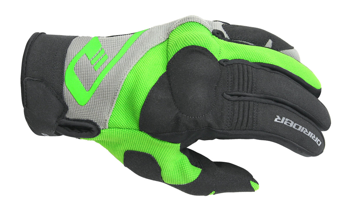 DriRider RX Adventure Black/Green Gloves