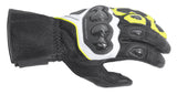 DriRider Air-Ride 2 Long Cuff Black/White/Yellow Gloves