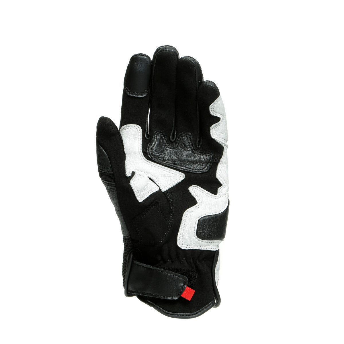 Dainese Mig 3 Unisex Black/White/Lava Red Leather Gloves