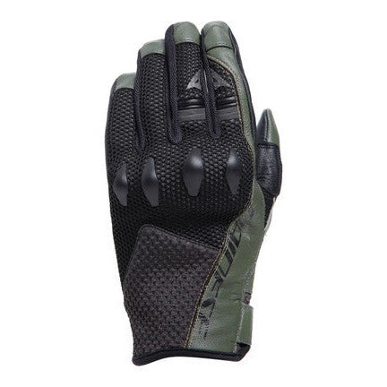 Dainese Karakum Ergo-Tek Black/Army Green Gloves